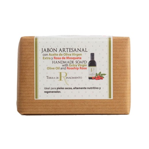Jabón Artesanal de Aove y Rosa Mosqueta