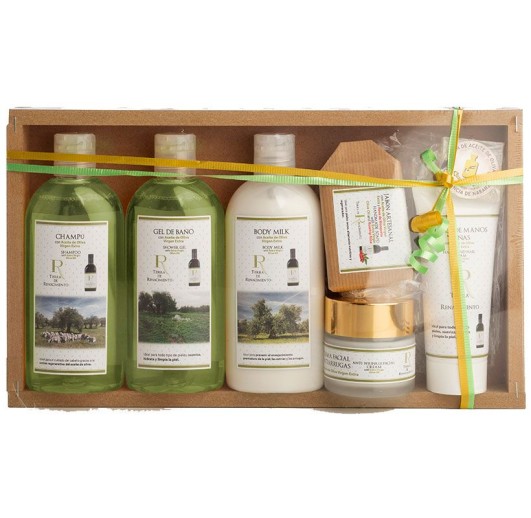 Lote grande cosmética con aceite de oliva