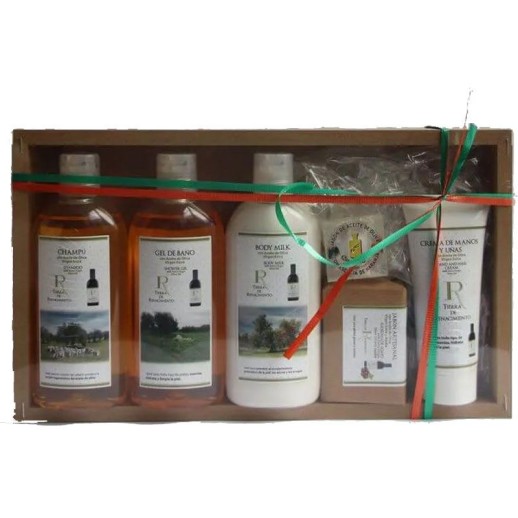 Lote mediano cosmética con aceite de oliva