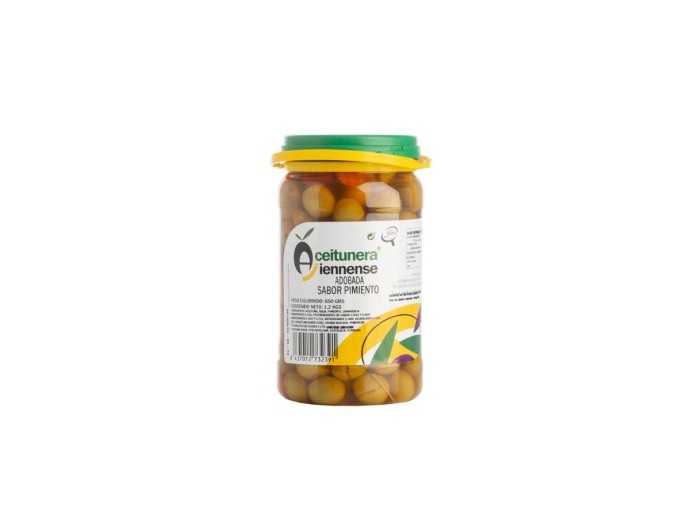 Aceitunas sabor pimiento 650gr