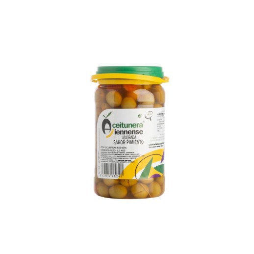 Aceitunas sabor pimiento 650gr