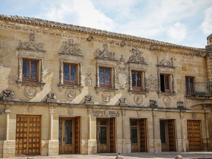 Plaza de los Leones en Baeza